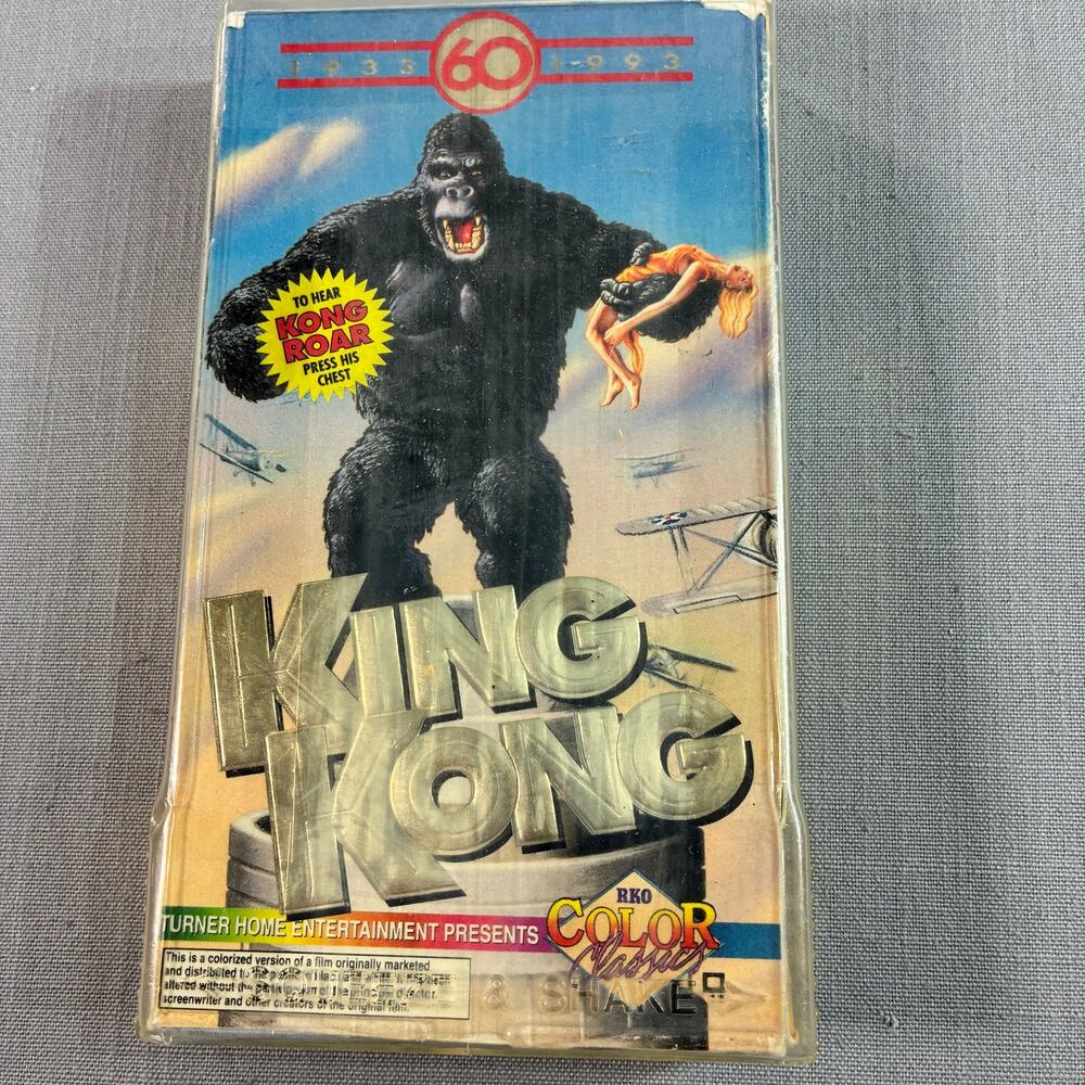 King Kong VHS 60th Anniversary Color Enhanced Turner Home Entertainment